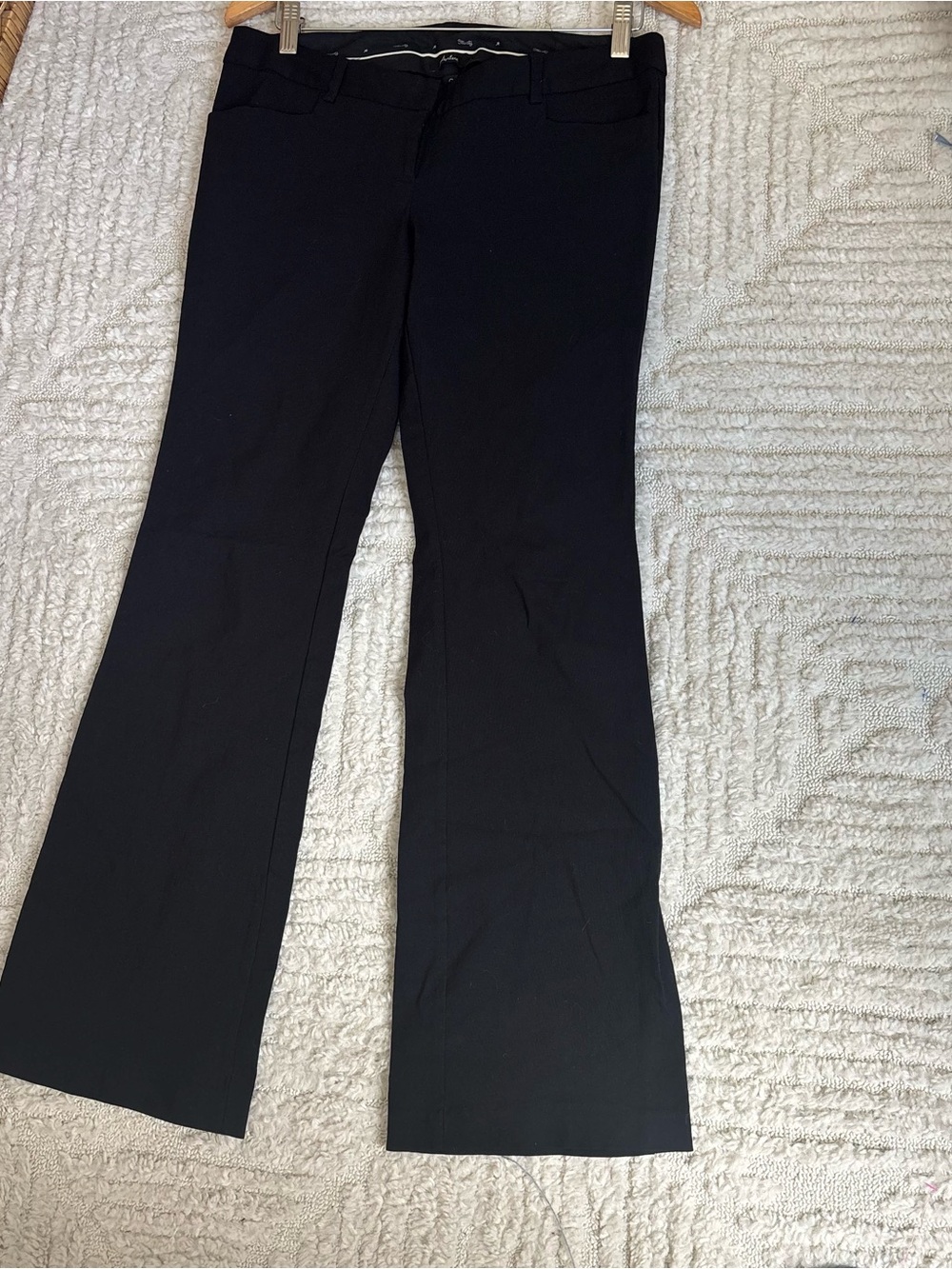 Black Flared y2k office siren Dress Pants